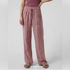 Athleta linen wide leg pant, Cabo size 16 tall, new with tags